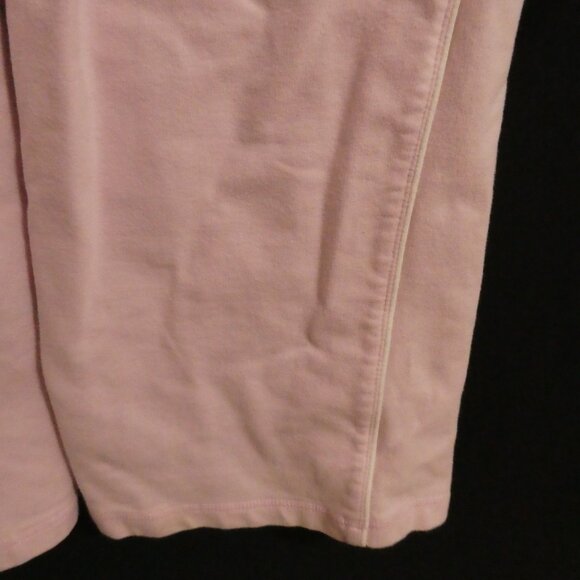 SPORTEK | medium | Light Pink Sweatpants With Drawstring | White Side Stripe - Picture 16 of 16